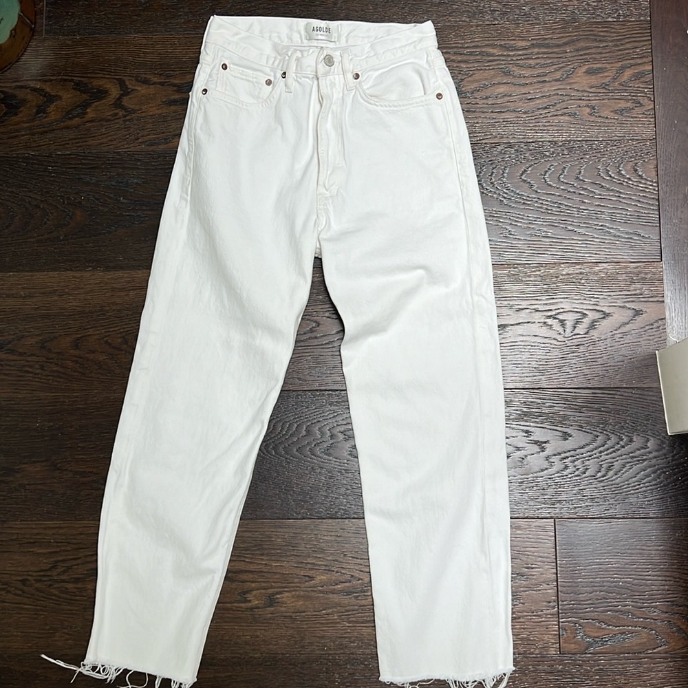 AGOLDE
90s Straight-Leg Jeans in White